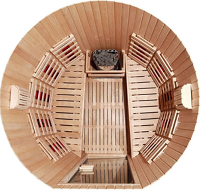 sauna combinata finalndese infrarosso su misura